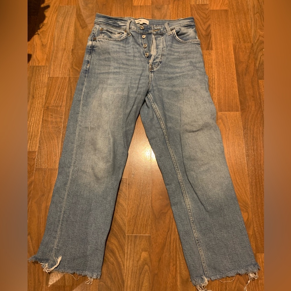 Redone stovepipe jeans